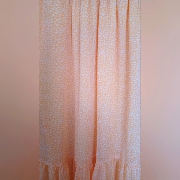 🌼Mimi Chica Yellow Patterned Maxi Dress Size Large, Party, Brunch, Vacation - Picture 4 of 4